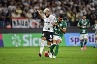 Yuri Alberto em ação pelo Corinthians contra o Guarani no Paulistão