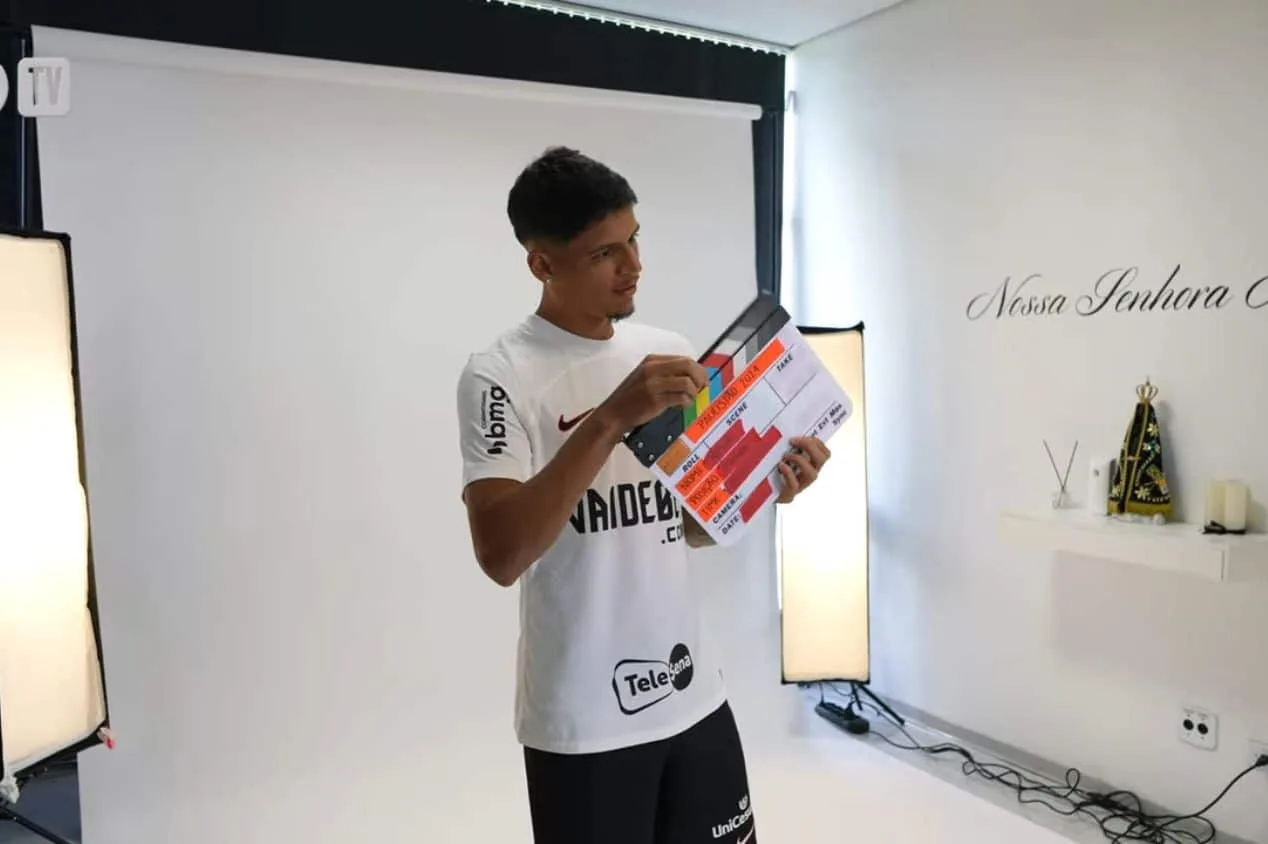Corinthians divulga bastidores do Media Day no CT; confira