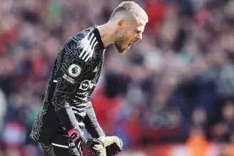 De Gea em ação pelo Manchester United em 2022/23