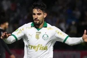 Palmeiras: Flaco López é quem precisa de menos minutos para fazer gol desde 2023