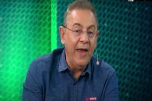 Flávio Prado em transmissão na Jovem Pan Esportes