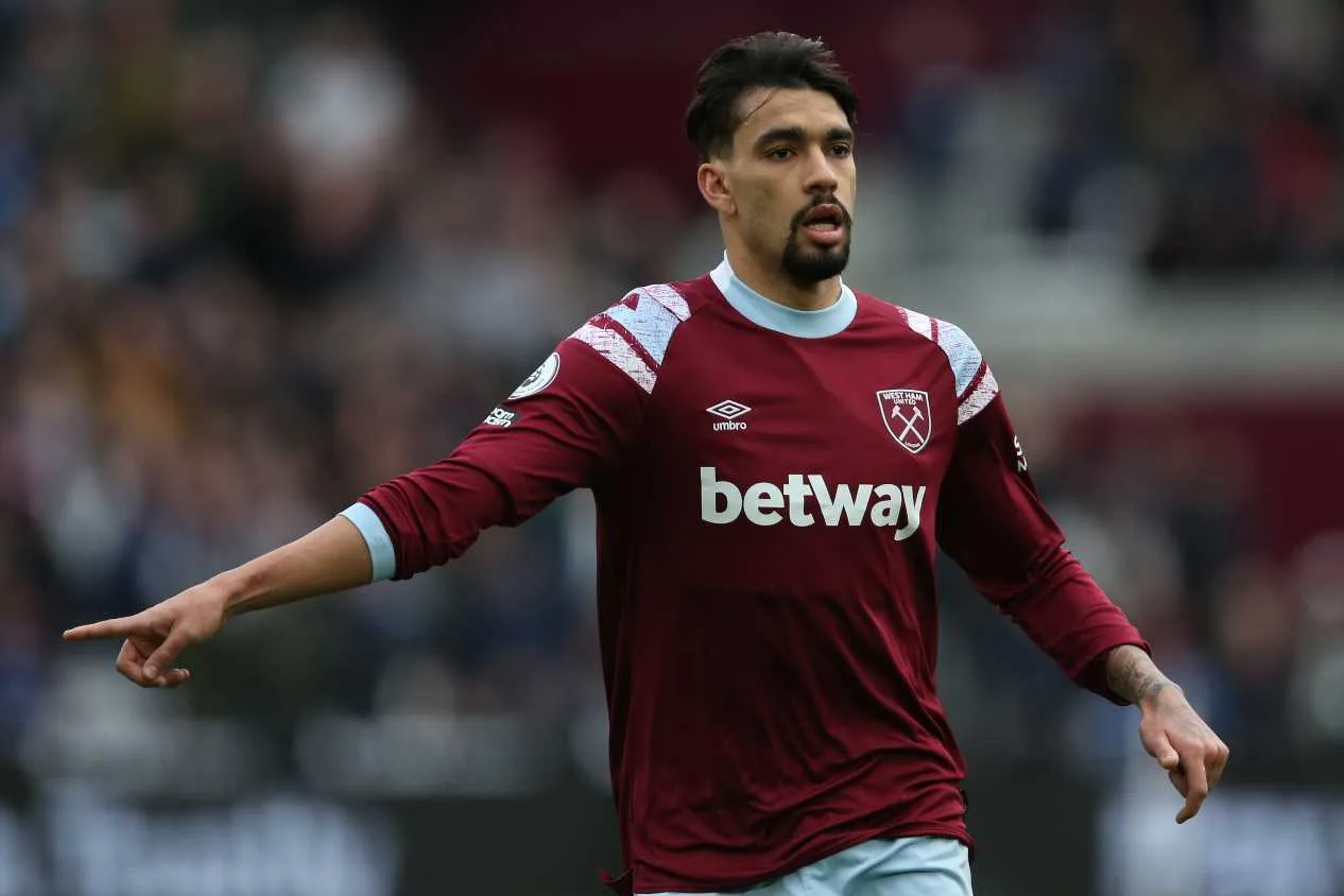 West Ham perde Lucas Paquetá por um mês