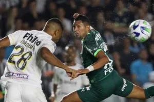 Santos hoje pode ter único encontro com o Palmeiras na temporada