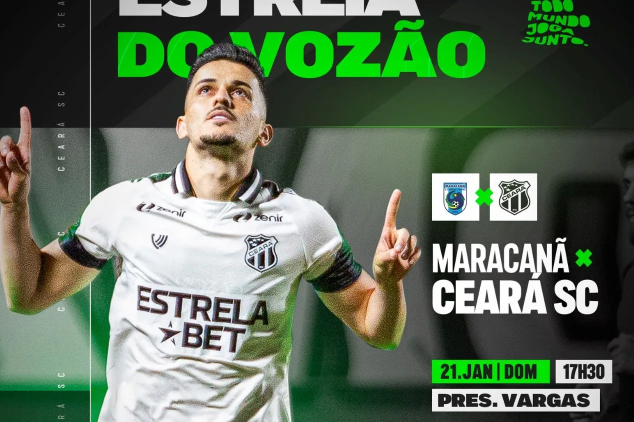 Maracanã x Ceará: onde assistir ao jogo do Campeonato Cearense