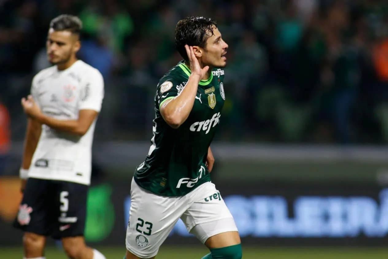Veiga, do Palmeiras, é o meia com mais gols no mundo desde 2020; confira