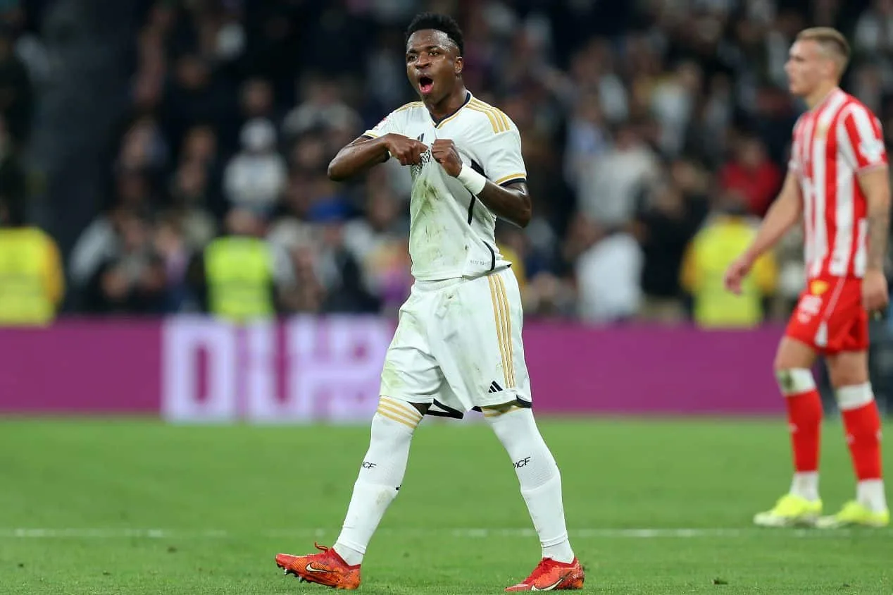 Real Madrid conta com Vinícius Júnior e Bellingham para virar contra Almería na La Liga