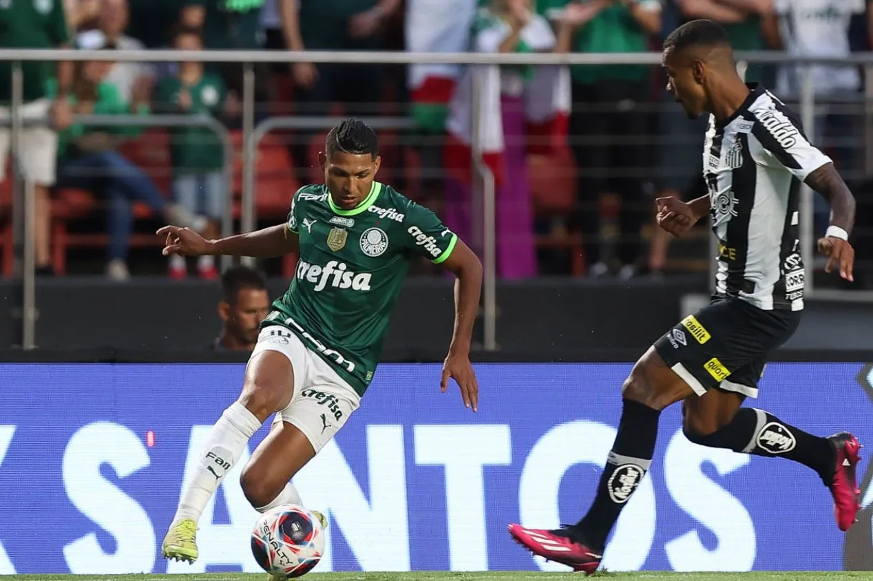 Vampeta crava placar de clássico Palmeiras x Santos no Paulistão