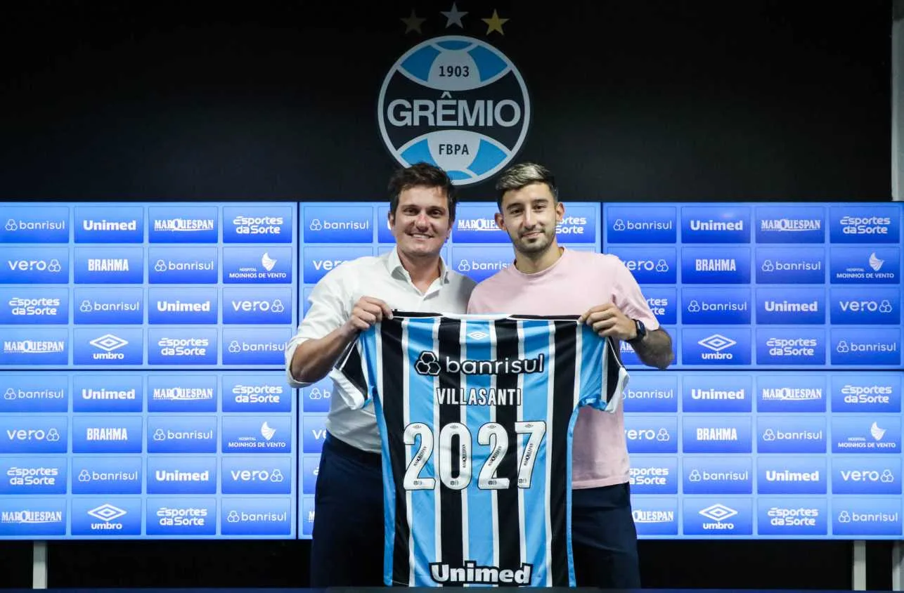 Grêmio confirma renovação com Villasanti; veja detalhes