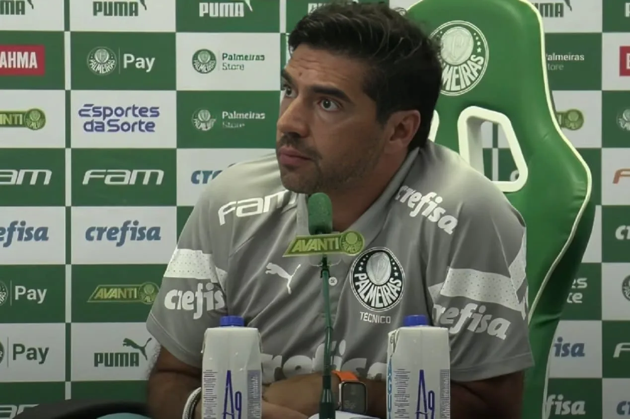 Abel Ferreira se irrita em coletiva após empate do Palmeiras; assista
