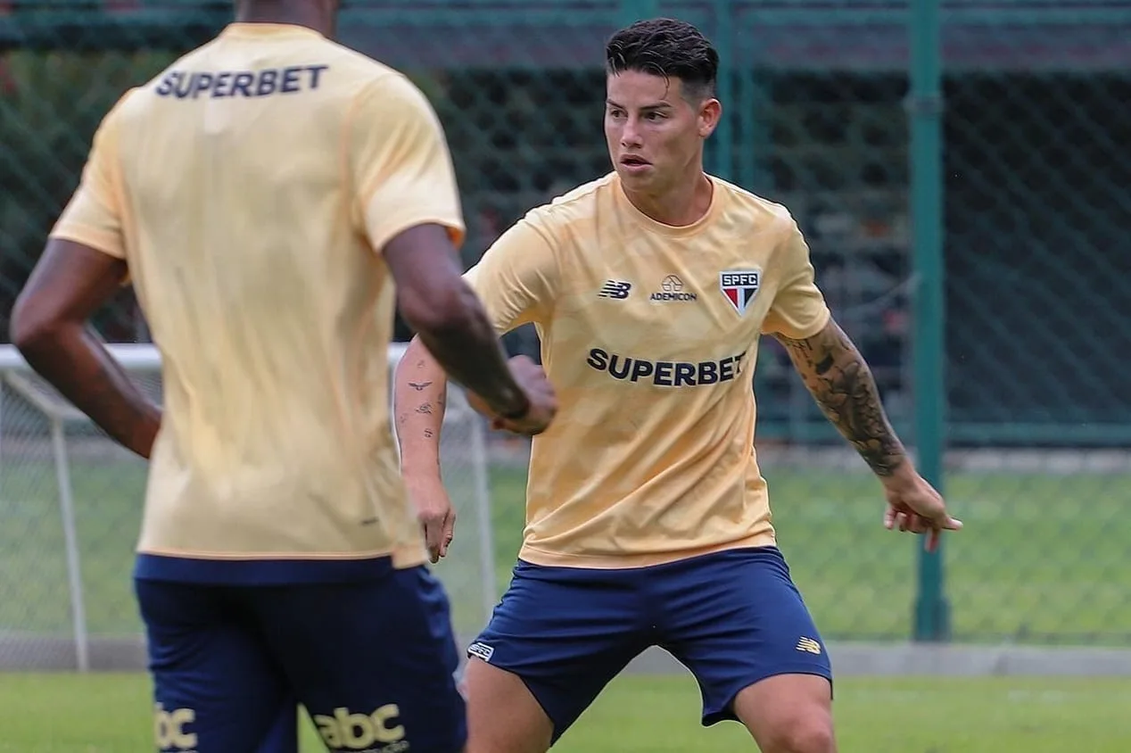 SPFC: André Hernan crava se James Rodríguez jogará contra a Inter de Limeira