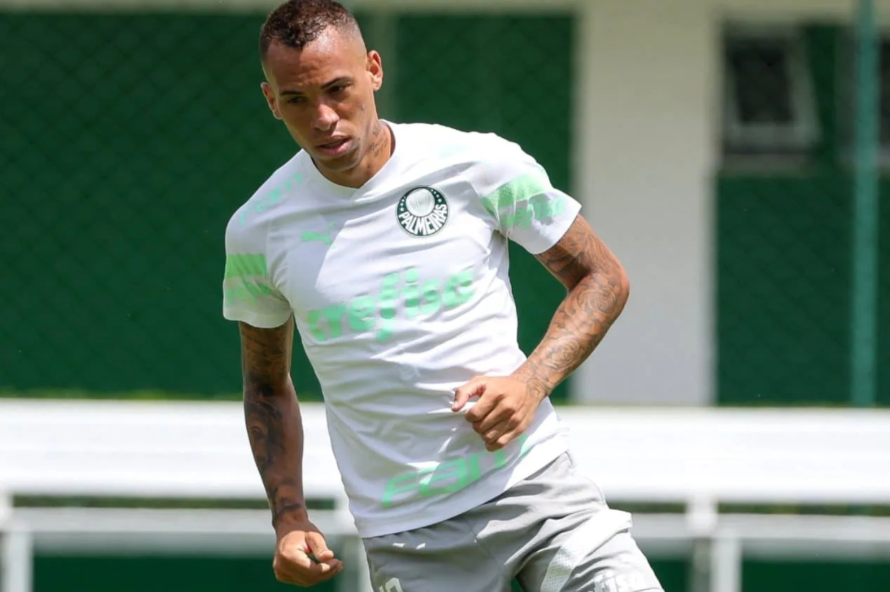 Após gol contra o Mirassol, Breno Lopes marca com estilo em treino do Palmeiras hoje