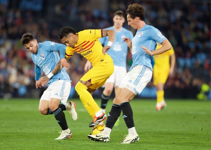 IMAGO / CordonPress I Celta em confronto com o Barcelona