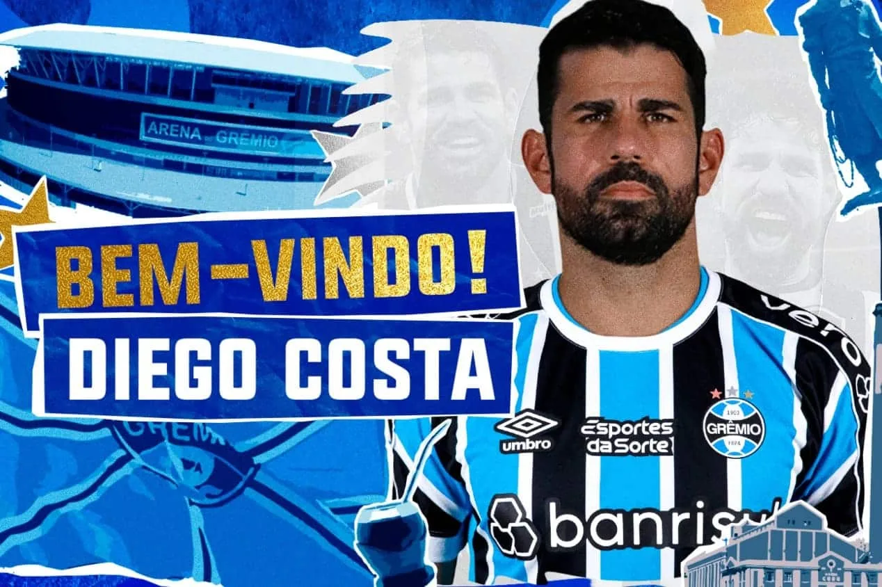 No Grêmio hoje, saiba por que Diego Costa recusou o Palmeiras