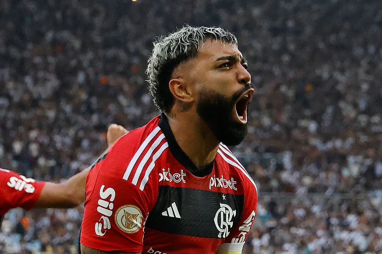 Gabigol abre o placar em Flamengo x Volta Redonda no Carioca