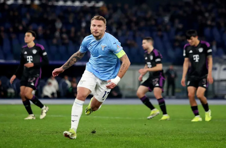Immobile marca em vitória da Lazio sobre o Bayern de Munique na Champions