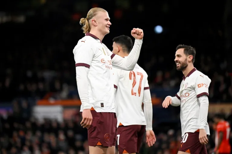 Haaland faz cinco, Manchester City goleia o Luton Town e avança na Copa da Inglaterra