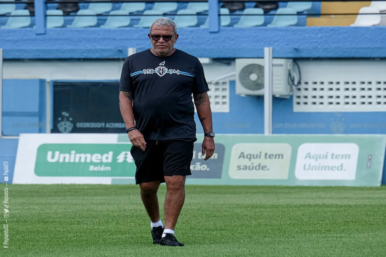 Paysandu vai ter mudanças no time titular, adianta Hélio dos Anjos