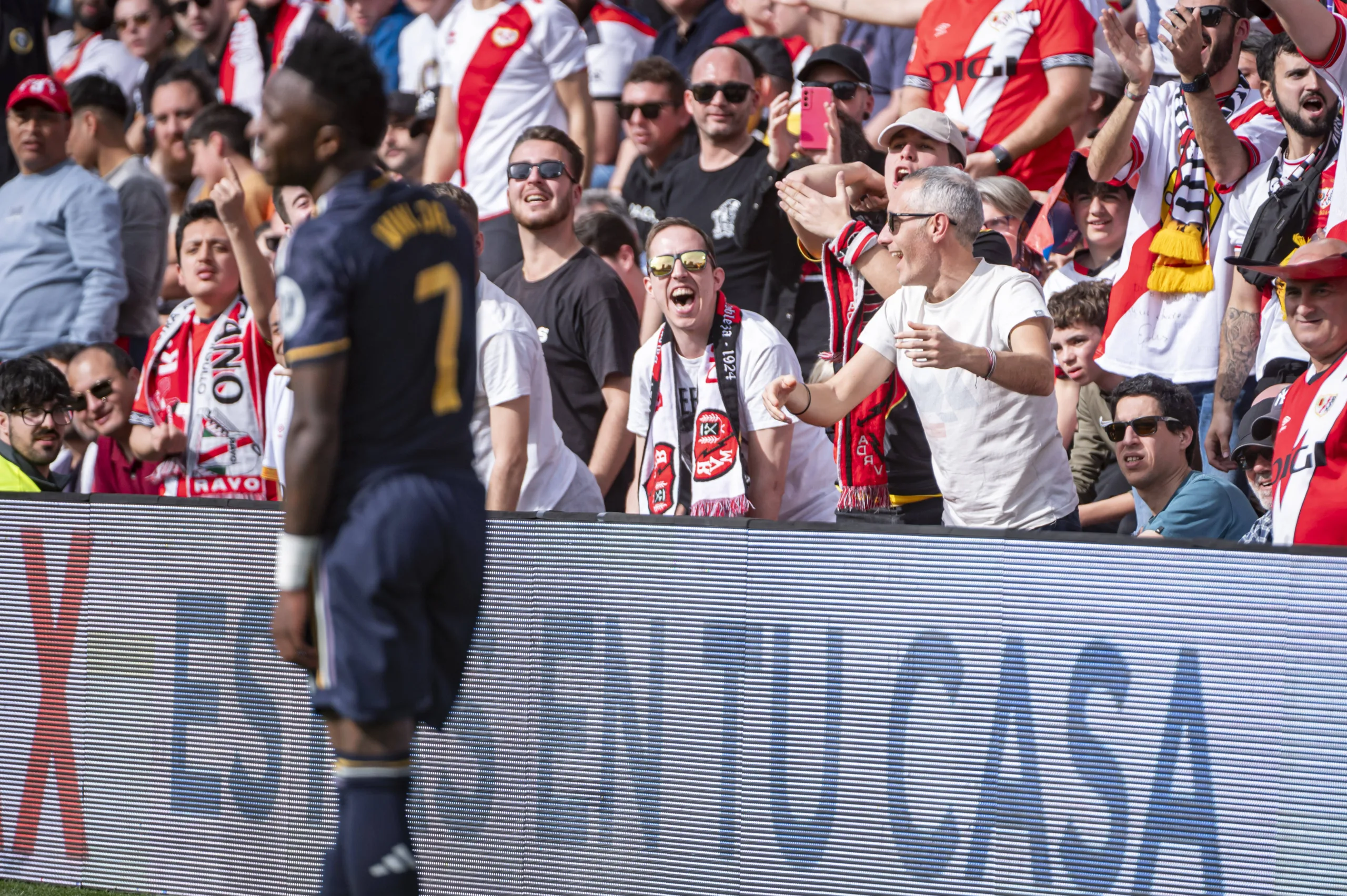 Vini Jr no Estádio Vallecas