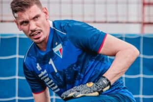 João Ricardo durante treino do Fortaleza (Mateus Lotif/Fortaleza)