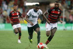 Luiz Henrique e Gérson em Flamengo x Botafogo (Vitor Silva / Botafogo)