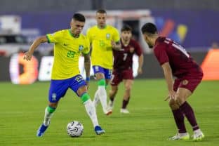 Gabriel Pec foi titular na derrota do Brasil contra a Venezuela. (Joilson Marconne/CBF)