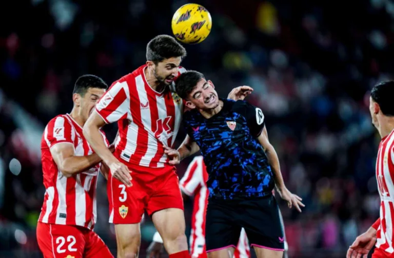 Almeria busca o empate contra o Sevilla na La Liga