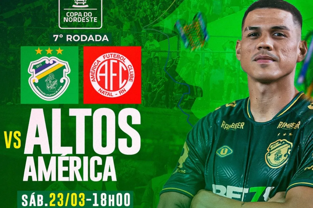 Altos x América-RN: onde assistir ao jogo da Copa do Nordeste