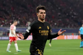 Brahim Diaz em jogo do Real Madrid