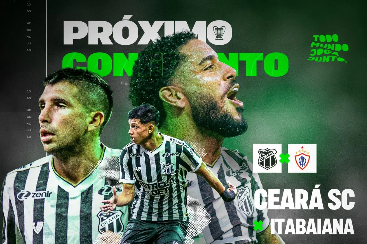 Ceará x Itabaiana: onde assistir ao jogo da Copa do Nordeste