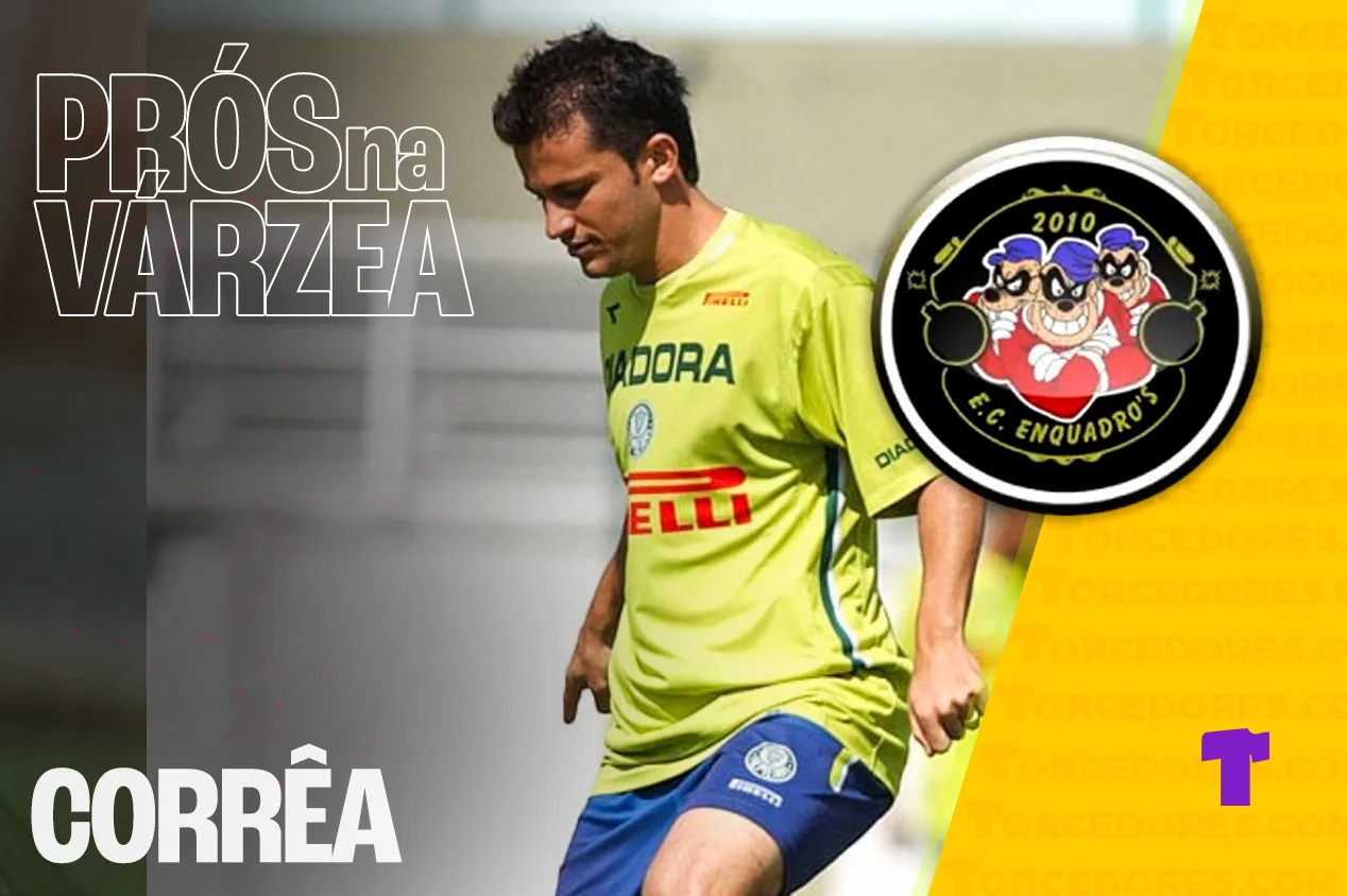 Corrêa, ex-Palmeiras, Flamengo, Atlético-MG e Ucrânia, agora joga nos campos de várzea