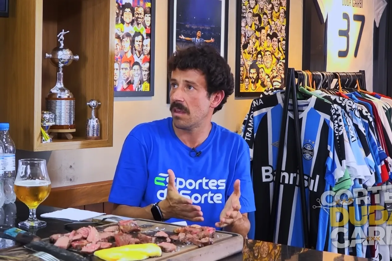 Duda Garbi revela chateação de ídolo do Internacional: “Queria que ele entendesse isso”