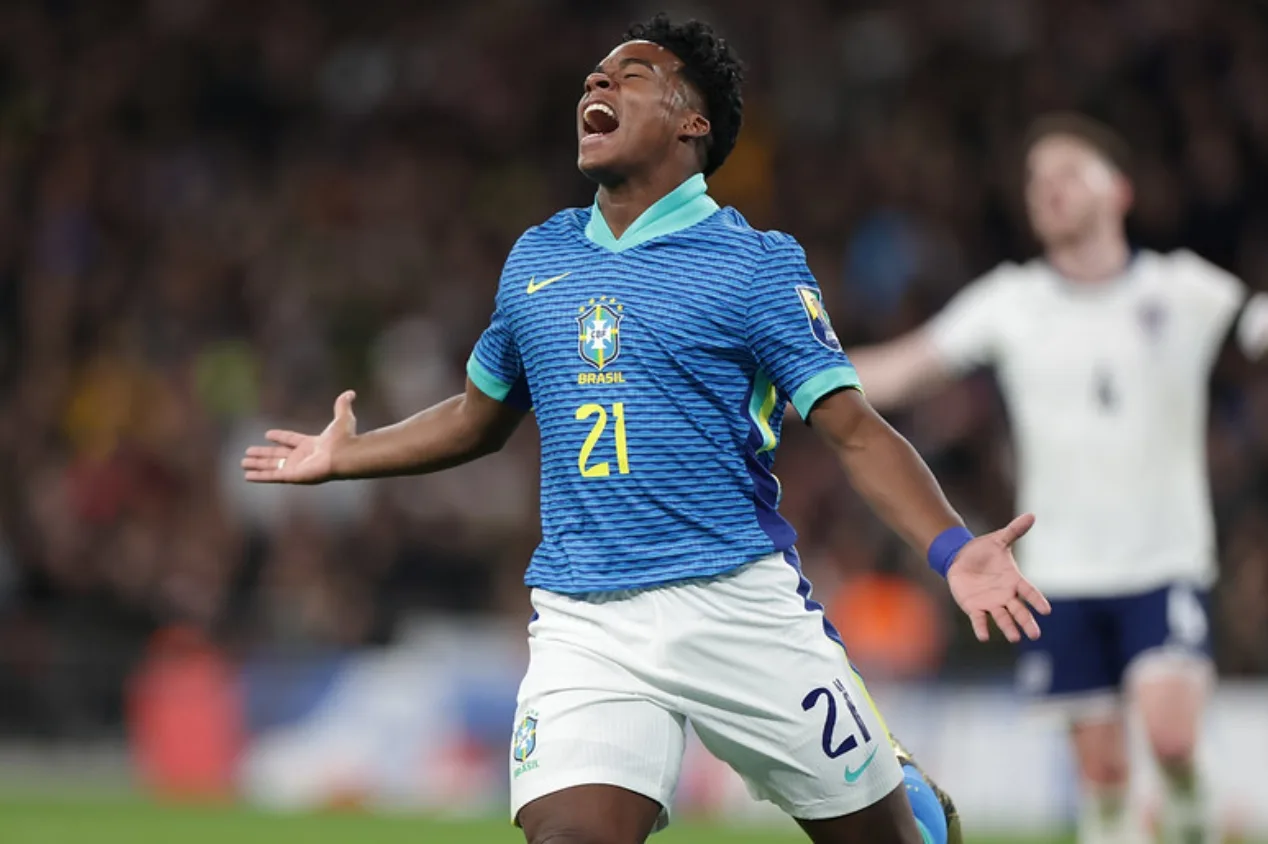 Depois do primeiro gol pela seleção brasileira, Endrick fala como passou a noite; assista