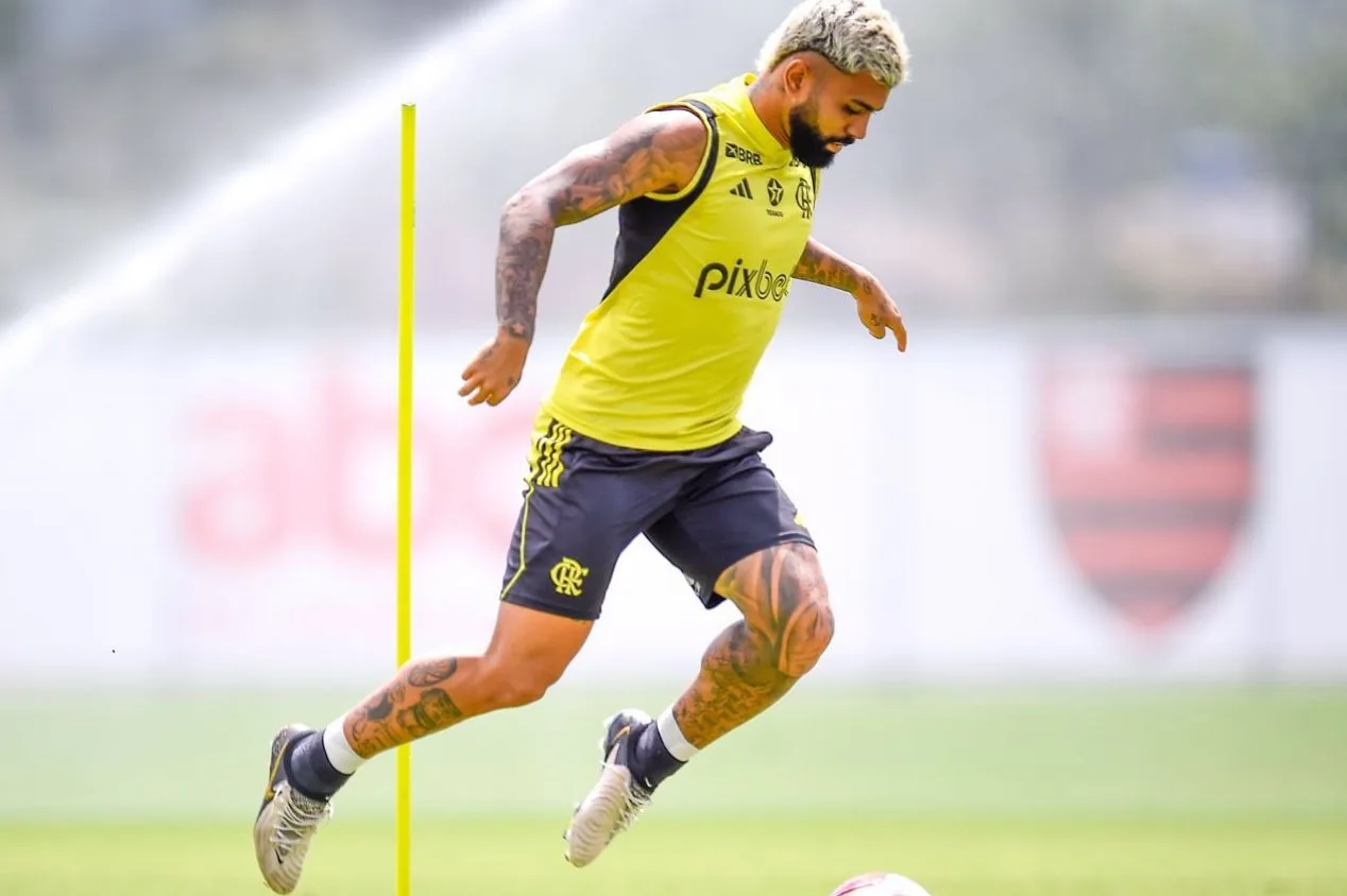 Gabigol volta a treinar em separado e é dúvida para Fluminense x Flamengo no Carioca