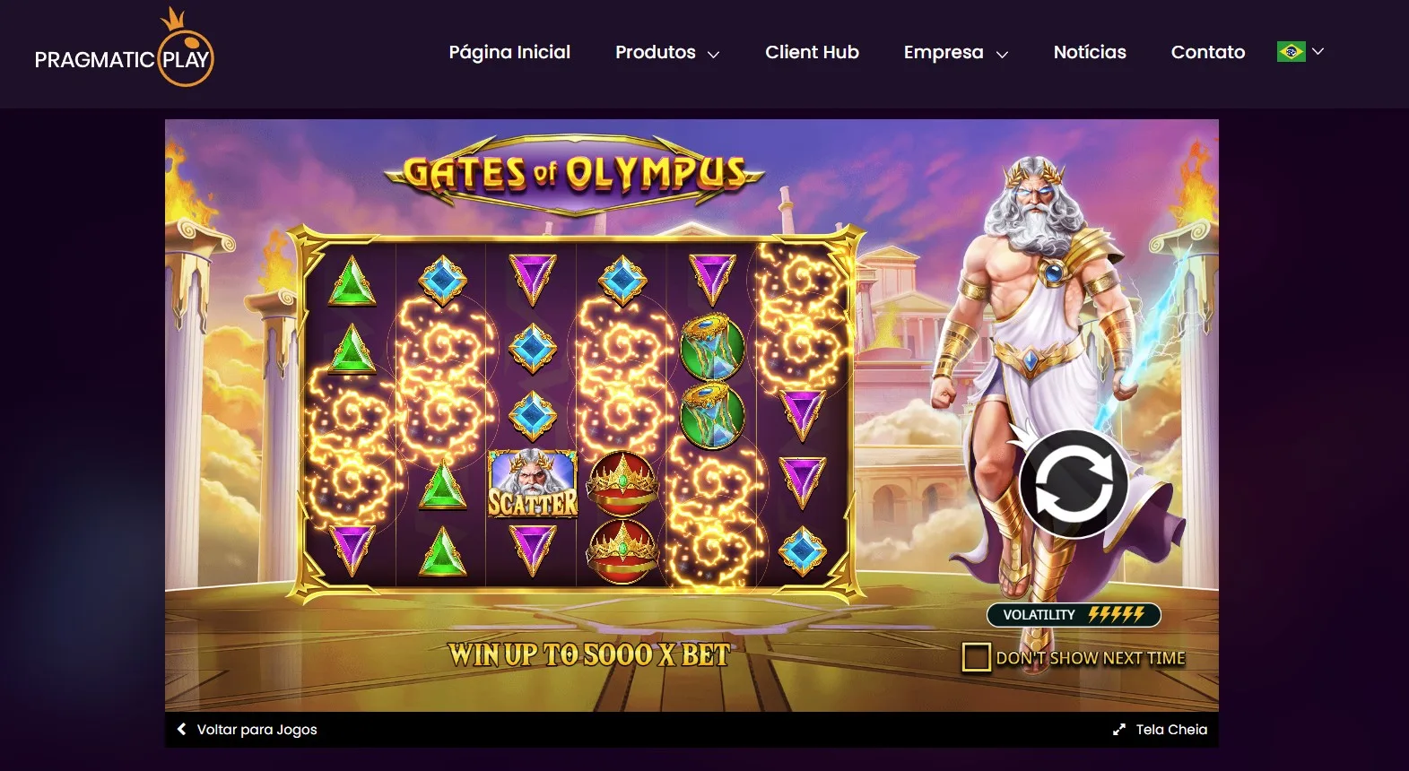 imagem ilustrativa do jogo Gates of Olympus