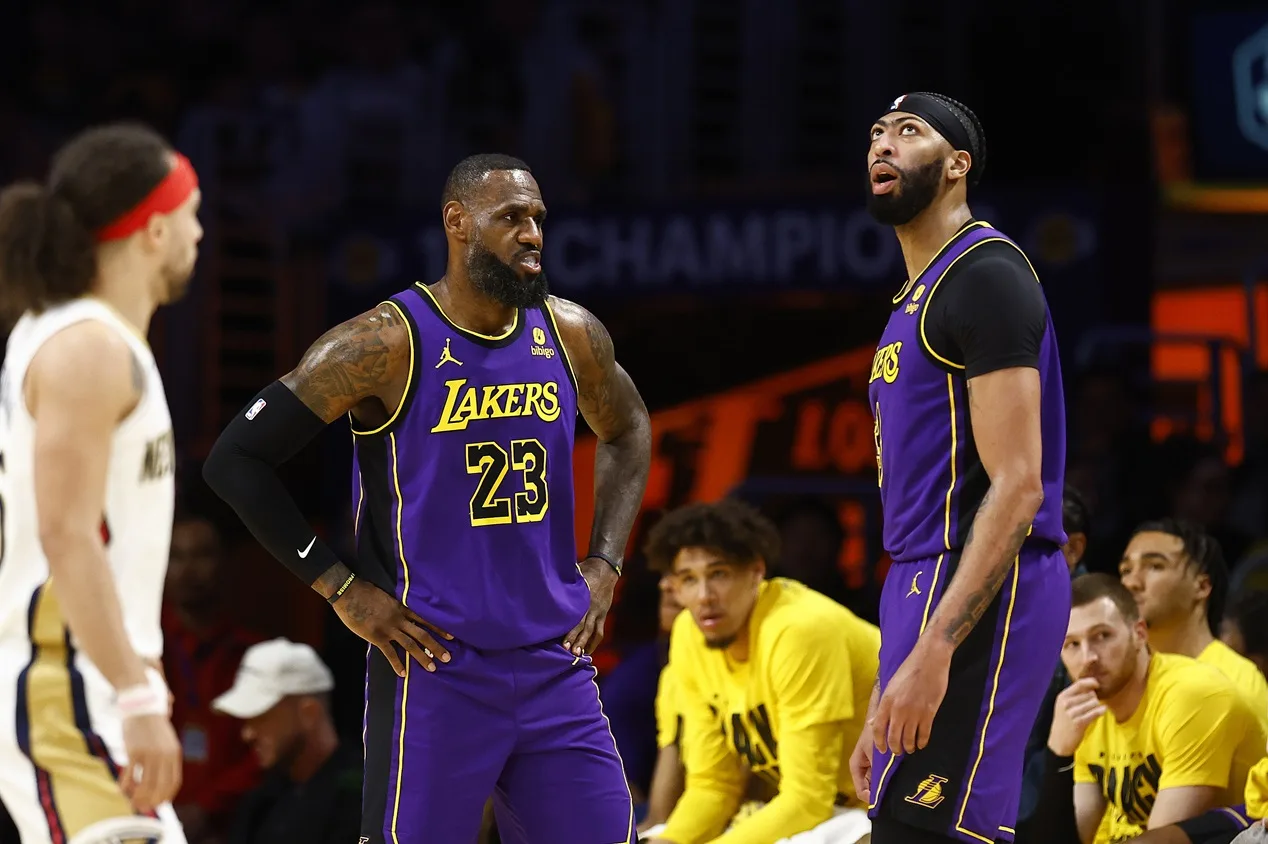 NBA: LeBron James e Anthony Davis são dúvida para Lakers x Hawks