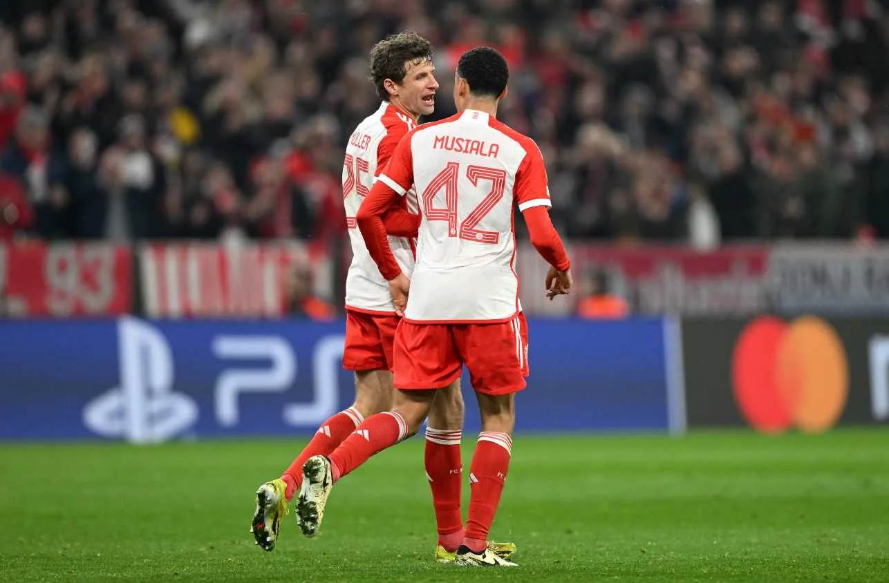 Thomas Müller anota o segundo do Bayern de Munique contra a Lazio; veja