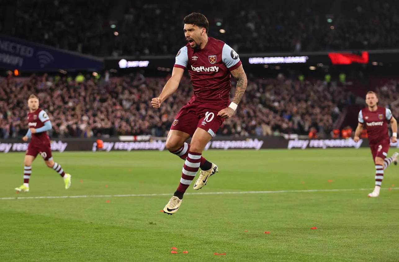 West Ham goleia o Freiburg em noite inspirada de Paquetá e avança na Liga Europa