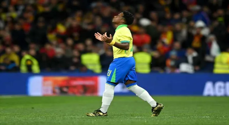Endrick arranca o empate para o Brasil e marca o primeiro no Santiago Bernabéu; veja