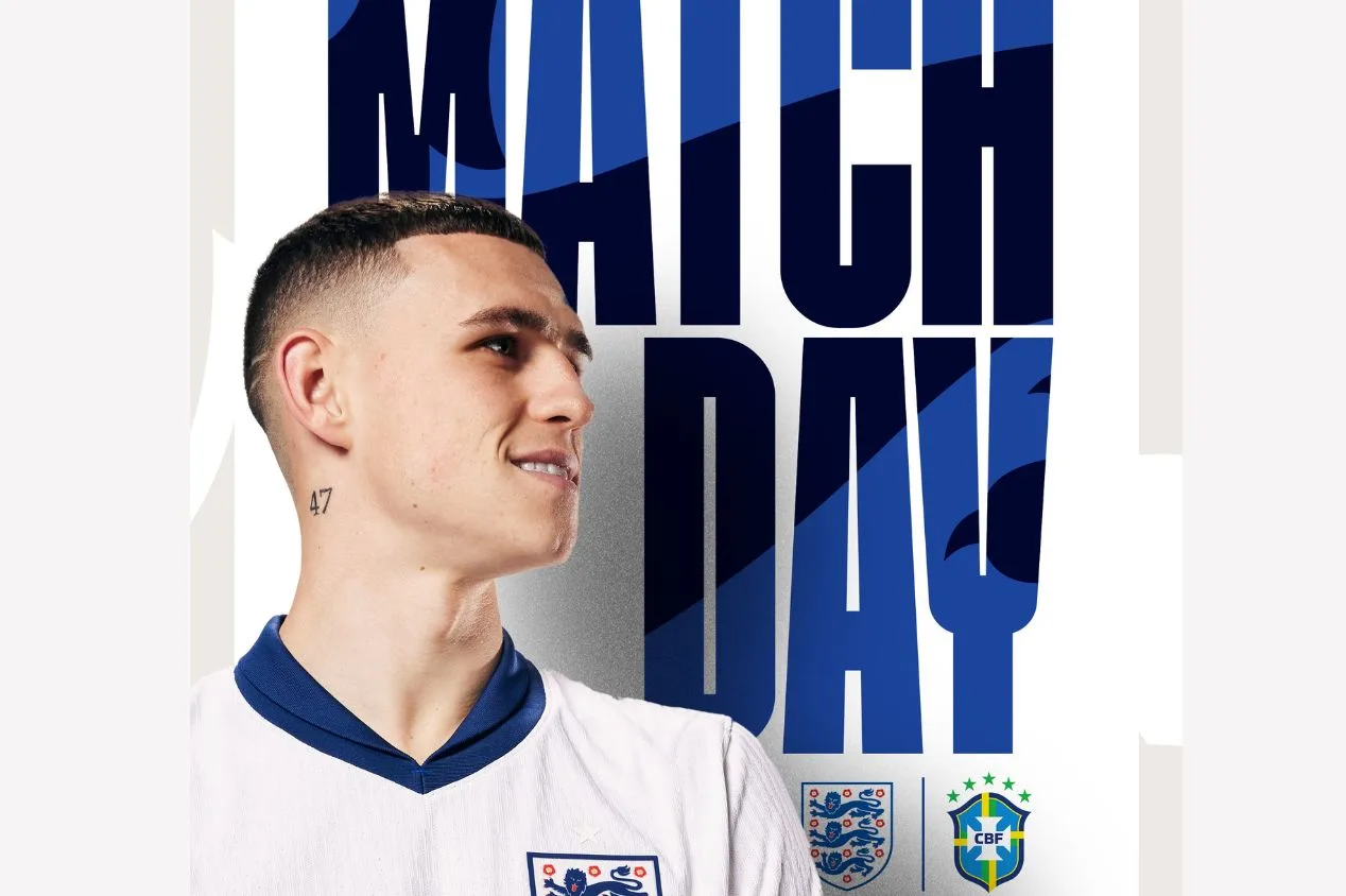 Inglaterra tem mudanças contra o Brasil; veja provável time