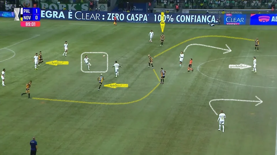 Palmeiras reforça a marcação no final da partida