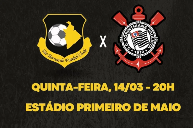 São Bernardo x Corinthians: onde assistir ao duelo paulista da Copa do Brasil