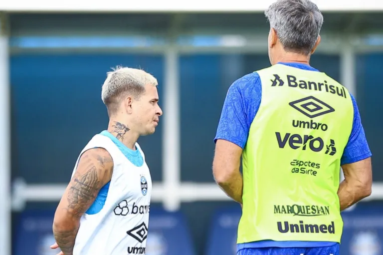 Ainda sem Soteldo, Grêmio faz primeiro treino com bola visando ‘decisão’ contra o Caxias