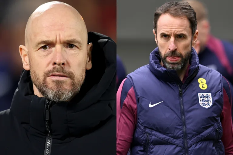 Jornal lista técnicos para Inglaterra caso Southgate substitua Ten Hag no Manchester United