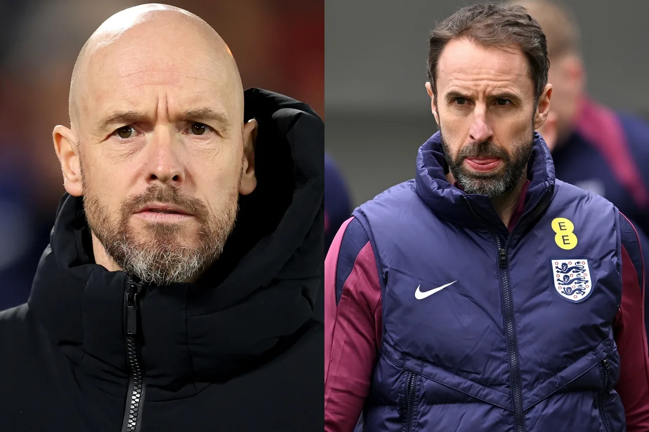 Jornal lista técnicos para Inglaterra caso Southgate substitua Ten Hag no Manchester United