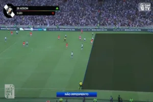 VAR viraliza por linha de impedimento polêmica em Vasco x Nova Iguaçu; veja a imagem 