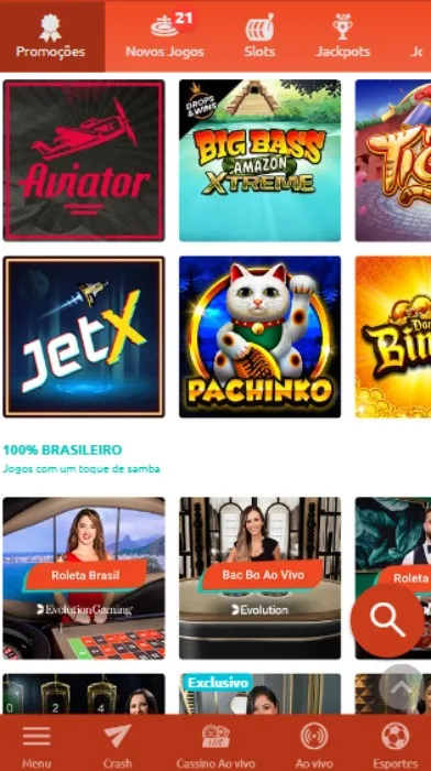 Como é o Aplicativo Betboo