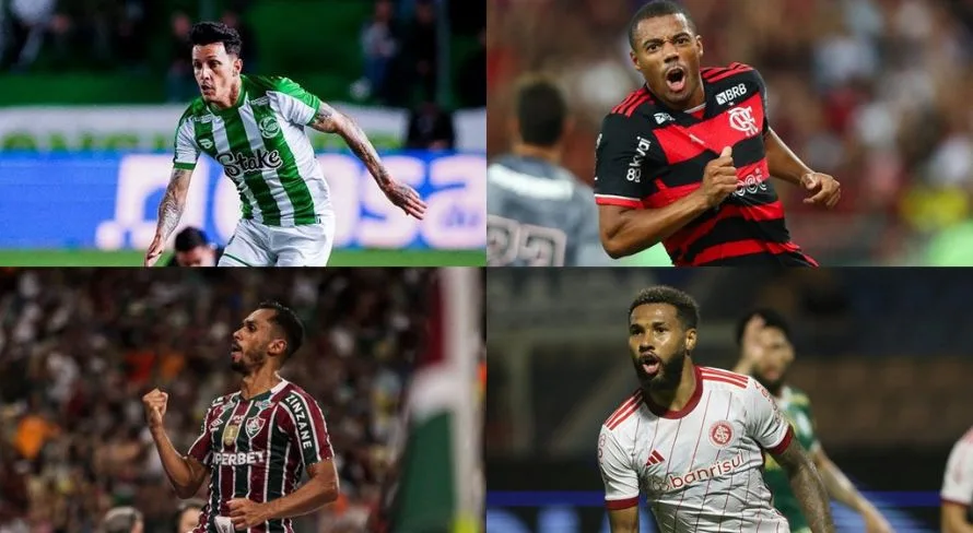 Brasileirão: 4 jogadores dividem artilharia do campeonato