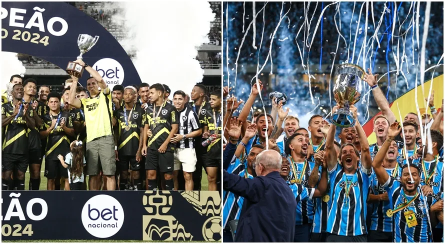 Futebol brasileiro tem 8 times do Brasileirão Série A campeões em 2024