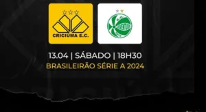 Criciúma x Juventude: onde assistir ao jogo do Brasileirão Série A