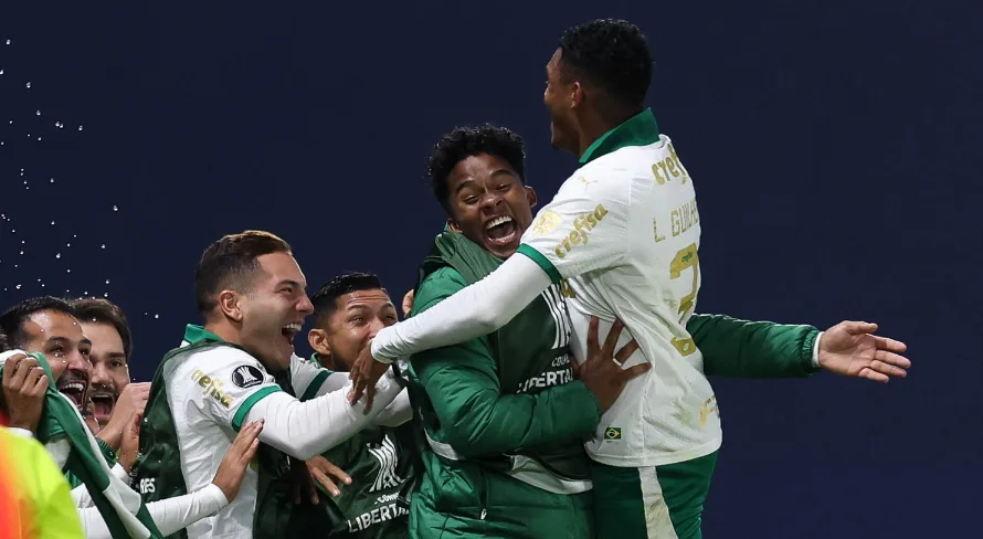 Primeira vez que as joias do Palmeiras, Endrick, Luis Guilherme e Estêvão jogaram juntos no profissional